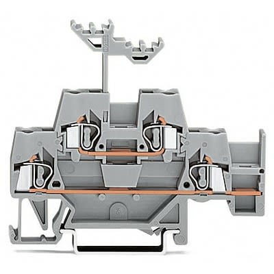 WAGO 280-520-1 280 Series Grey, 2.5mm², Double-Level, Cage Clamp Termination [280-520-1]; 288-5215