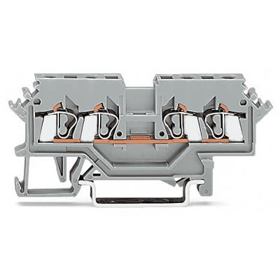 WAGO 280-621-1 280 Series Grey, 2.5mm², 4-Level, Cage Clamp Termination [280-621-1]; 288-5218