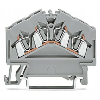WAGO 280-646-1 280 Series Grey, 2.5mm², 4-Level, Cage Clamp Termination [280-646-1]; 288-5221