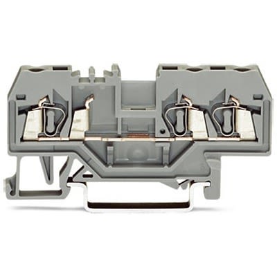 WAGO 280-681-1 280 Series Grey, 2.5mm², 3-Level, Cage Clamp Termination [280-681-1]; 288-5222