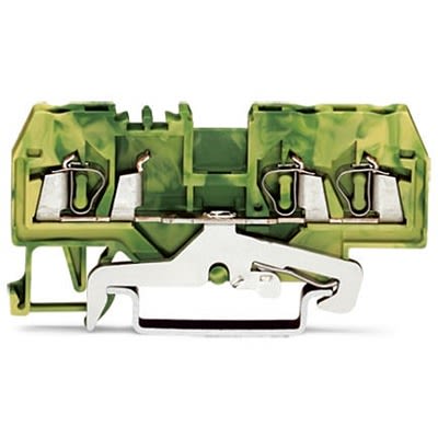 WAGO 280-687-1 280 Series Green/Yellow, 2.5mm², 3-Level, Cage Clamp Termination [280-687-1]; 288-5223