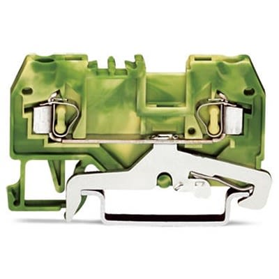 WAGO 280-907-1 280 Series Green/Yellow, 2.5mm², 2-Level, Cage Clamp Termination [280-907-1]; 288-5226