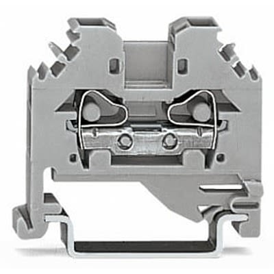 WAGO 281-101-1 281 Series Grey, 4mm², 2-Level, Cage Clamp Termination [281-101-1]; 288-5227