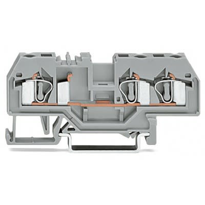 WAGO 281-681-1 281 Series Grey, 4mm², 3-Level, Cage Clamp Termination [281-681-1]; 288-5234