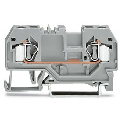 WAGO 281-901-1 281 Series Grey, 4mm², 2-Level, Cage Clamp Termination [281-901-1]; 288-5236