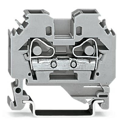 WAGO 282-101-1 282 Series Grey, 6mm², 2-Level, Cage Clamp Termination [282-101-1]; 288-5238