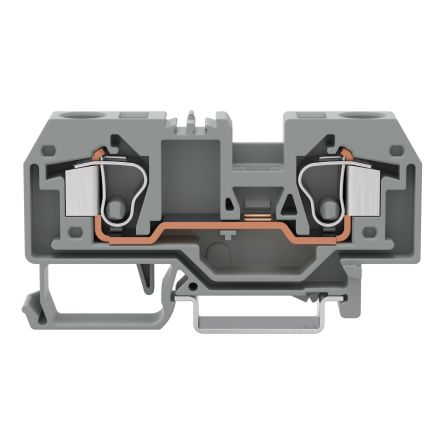 WAGO 284-901-1 284 Series Grey, 10mm², 2-Level, Cage Clamp Termination [284-901-1]; 288-5248