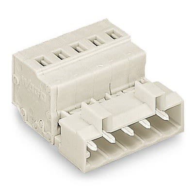 WAGO, 5mm Pitch, 721, 3 Way, Pluggable Terminal Block, Feed Through Plug, Cable Mount, Cage Clamp Termination, 721-603-1 [721-603-1]; 288-5256