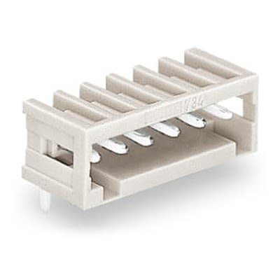 WAGO 733 Series Angled Through Hole Header, 3 Contact(s), 2.5 mm Pitch, 1 Row(s), Shrouded [733-363-1]; 288-5261