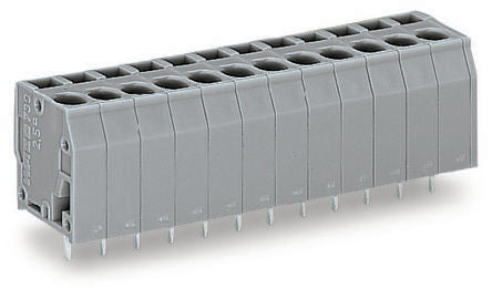 WAGO 739 Series PCB Terminal Block, 3-Contact, 5mm Pitch, Through Hole Mount, 1-Row, Cage Clamp Termination [739-103-1]; 288-5275