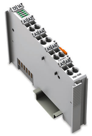 WAGO 750 Series PLC I/O Module for Use with Resistance Sensors, 24 V Supply, Transistor Output, 8-Input, Digital Input [750-530-1]; 288-5286