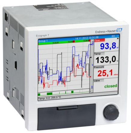 Endress+Hauser RSG35-C1C, 6 Input Channels, 6 Output Channels, Graphical Graphic Recorder Measures Current, Frequency [RSG35-C1C]; 288-6024