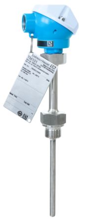 Endress+Hauser PT100 Temperature Sensor, 6mm Dia, 250mm Long, 4 Wire, G 1/2, G 1/4, M20, NPT 1/2, Class A +650°C Max [TM101-AACCB2BC1A1A1]; 288-6039