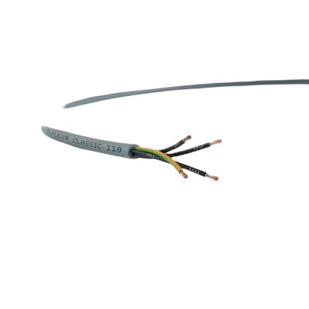 Lapp OLFLEX CLASSIC 110 Control Cable, 10 Cores, 1 mm², YY, Unscreened, Silver Grey PVC Sheath, 17 [1119210]; 288-6592