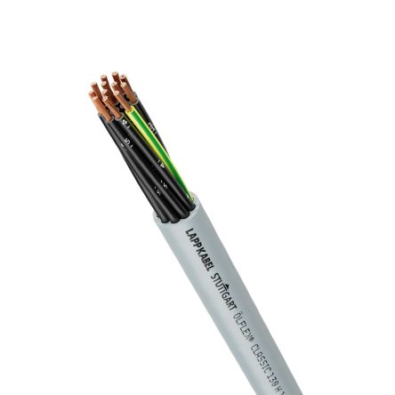 Lapp OLFLEX CLASSIC 130 Control Cable, 5 Cores, 0.5 mm², Unscreened, Silver Grey Halogen Free Compound Sheath, 20 [1123005]; 288-6595