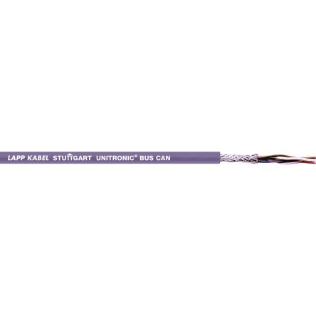 Lapp UNITRONIC BUS Control Cable, 2 Cores, 0.5 mm², Screened, Purple PVC Sheath, 20 [2170266]; 288-6613