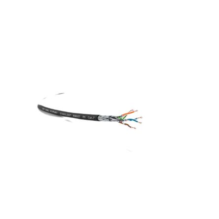 LappETHERLINE Cat7, Black, Copper Braid, Plastic Laminated Aluminium Foil, Unterminated TPE-V Sheath [2170452]; 288-6614