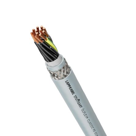 Lapp OLFLEX CLASSIC FD 810 CY Control Cable, 4 Cores, 0.75 mm², CY, Screened, Silver Grey PVC Sheath, 19 [26221]; 288-6630