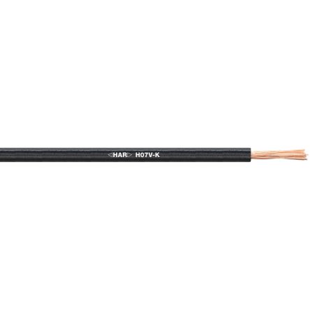 Lapp X07V-K Control Cable, 1 Cores, 1.5 mm², Unscreened, Yellow PVC Sheath, 16 [4520111]; 288-6666