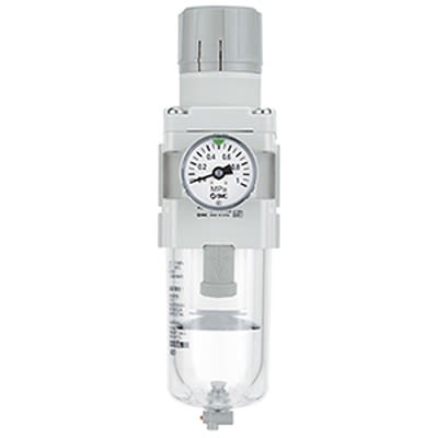 SMC AW Filter Regulator, 5μm, NPT 1/4, 10 bar [AW20-N02-A]; 288-6897