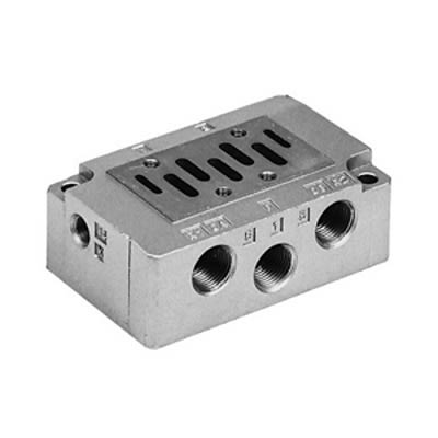 SMC VS7 series G 1/4 Manifold Base [EVS7-1-A02F]; 288-6928