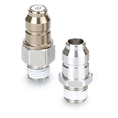 SMC Stainless Steel Male Pneumatic Quick Connect Coupling, Rc 1/2 [KKA4P-04M]; 288-6950