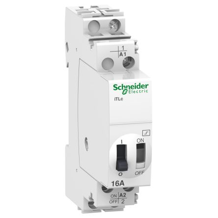 Schneider Electric DIN Rail Impulse Relay, 24V ac Coil, 16A Switching Current, SPST [A9C33111]; 288-7075