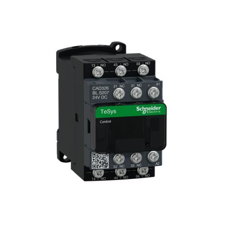 Schneider Electric TeSys TeSys CAD Control Relay, 24 V dc Coil, 3NO + 2NC, 690 V ac [CAD326BLS207]; 288-7186