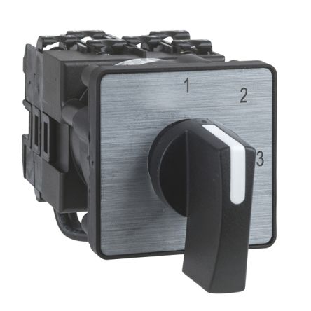 Schneider Electric, 1P 5 Position 45° Multi Step Cam Switch, 690V ac, 12A, Rotary Actuator [K1E005QLH]; 288-7224