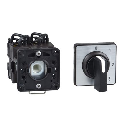 Schneider Electric, 3P 3 Position 45° Changeover Cam Switch, 690V ac, 12A [K1I023QCH]; 288-7227