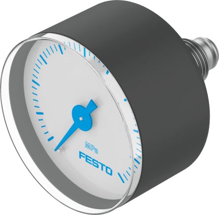 Festo G 1/4 Analogue Pressure Gauge 16bar Inline 50mm Outside Diameter [MA-50-1,6-G1/4-MPA]; 288-7771