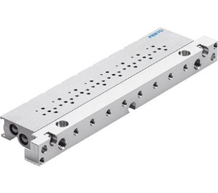 Festo MHA1 series 8 station M5 Manifold for use with Valves, 197255 [MHA1-PR8-3-PI-PCBM]; 288-7831