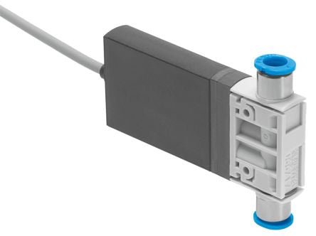 Festo 2/2 Closed, Monostable Solenoid Valve - Electrical One-Touch Fitting 6 mm MHJ10 Series 24V dc [MHJ10-S-2,5-QS-6-HF/LP]; 288-7841
