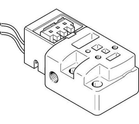 Festo MHP1 series Metric M3 Sub Base for use with Valves, 197190 [MHP1-AS-2-M3-PI]; 288-7860