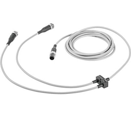 Festo Connector, NEDY Series, For Use With Energy Chains, Robot Applications [NEDY-L2R1-V1-M12G5-U-0.3L-M12G4-5R]; 288-7919