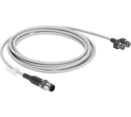 Festo Connector, NEDY Series, For Use With Energy Chains, Robot Applications [NEDY-L2R1-V1-M12G5-U-M12G4-2.5R]; 288-7923