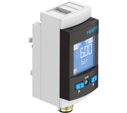 Festo Pressure Sensor, 20 - 30V dc, IP65 10 bar [SPAU-P10R-MS4-F-L-PNLK-PNVBA-M8D]; 288-8128