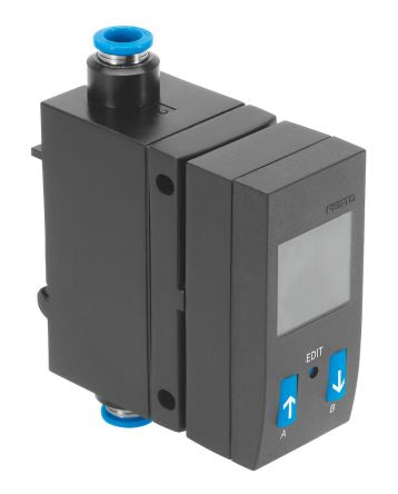 Festo SFAB Series Flow Sensor for Air, 2 l/min Min, 200 L/min Max [SFAB-200U-WQ8-2SA-M12]; 288-8229