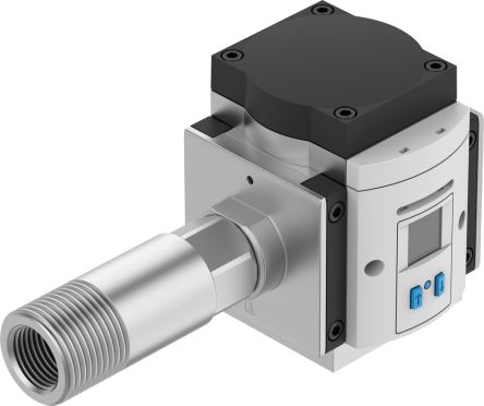 Festo SFAM Series Flow Sensor for Air, 100 l/min Min, 10000 L/min Max [SFAM-90-10000L-TG112-2SV-M12]; 288-8248