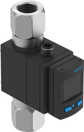 Festo SFAW Series Flow Sensor for Fluid, Liquid, 5 l/min Min, 100 L/min Max [SFAW-100-TG1-E-PNLK-PNVBA-M12]; 288-8257