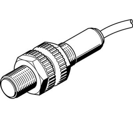 Festo Inductive Threaded Barrel Proximity Sensor, M12, 2 mm Detection, 10 → 300 V [SIED-M12B-ZS-K-L-PA]; 288-8273