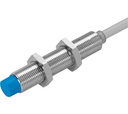 Festo Inductive Threaded Barrel Proximity Sensor, M12, 4 mm Detection, 10 → 300 V [SIED-M12NB-ZS-K-L]; 288-8277