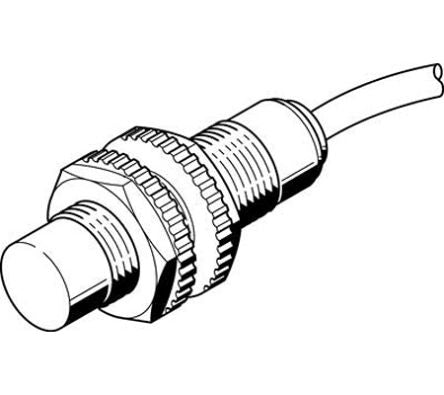 Festo Inductive Threaded Barrel Proximity Sensor, M12, 3.24 mm Detection, 20 →320 V [SIED-M12NB-ZS-K-L-PA]; 288-8279