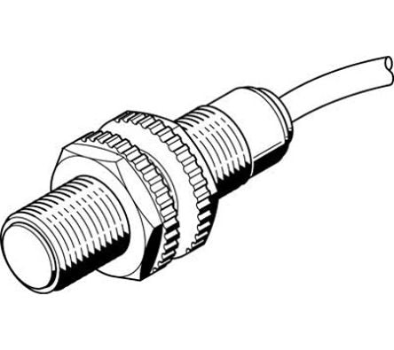 Festo Inductive Threaded Barrel Proximity Sensor, M18, 5 mm Detection, 20 →320 V [SIED-M18B-ZS-K-L-PA]; 288-8284