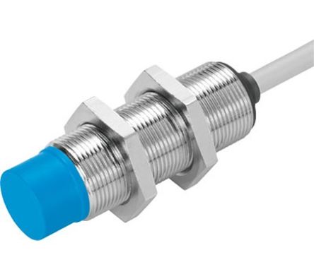 Festo Inductive Threaded Barrel Proximity Sensor, M18, 8 mm Detection, 20 →320 V [SIED-M18NB-ZS-K-L]; 288-8288
