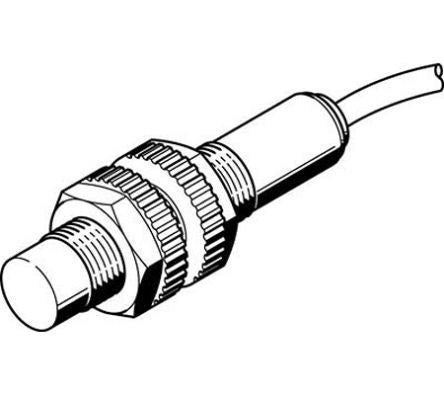 Festo Inductive Threaded Barrel Proximity Sensor, M18, 8 mm Detection, 10 → 300 V [SIED-M18NB-ZS-K-L-PA]; 288-8289