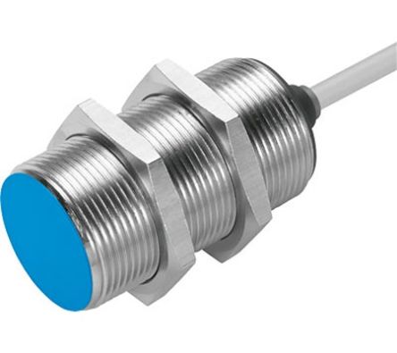 Festo Inductive Threaded Barrel Proximity Sensor, M30, 8.1 mm Detection, 10 → 300 V [SIED-M30B-ZS-K-L]; 288-8294