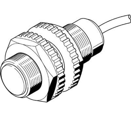 Festo Inductive Threaded Barrel Proximity Sensor, M30, 10 mm Detection, 20 →320 V [SIED-M30B-ZS-K-L-PA]; 288-8295