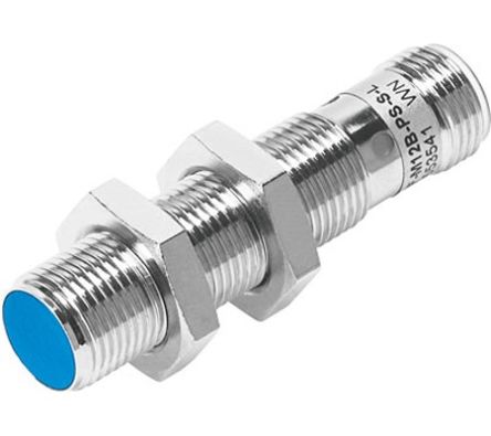 Festo Inductive Threaded Barrel Proximity Sensor, M12, 3 mm Detection, 10 → 30 V [SIEF-M12B-PS-S-L]; 288-8306
