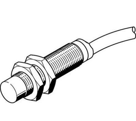 Festo Inductive Threaded Barrel Proximity Sensor, M12, 8 mm Detection, 10 → 30 V [SIEF-M12NB-PS-K-L]; 288-8312
